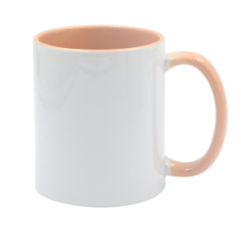 Keramiktasse 'Two Tones' für Sublimation Rim & Handle